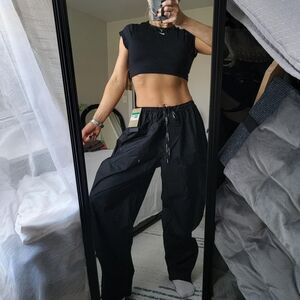 NWT NIKE TRAIL STORM-FIT ADV Women's Baggy Packable Black Running Track Pants